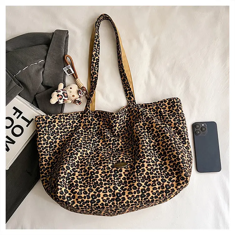 Korean Leopard Print Double Shoulder Bag Female — feature 34