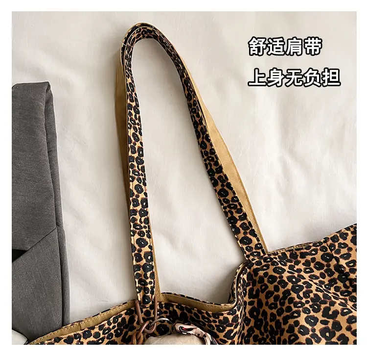 Korean Leopard Print Double Shoulder Bag Female — feature 7