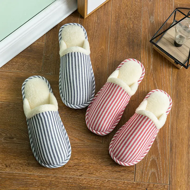Cotton slippers wholesale ladies autumn and winter new home winter indoor non-slip home warm winter Mao Mao slippers men - Image 7