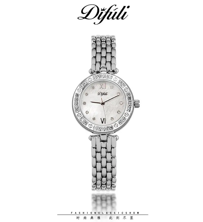 Women's Pearl Shell Watch with Steel Band — feature 3