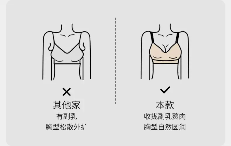Half-Cup Seamless Push-Up Bra with Anti-Sagging Design — feature 7