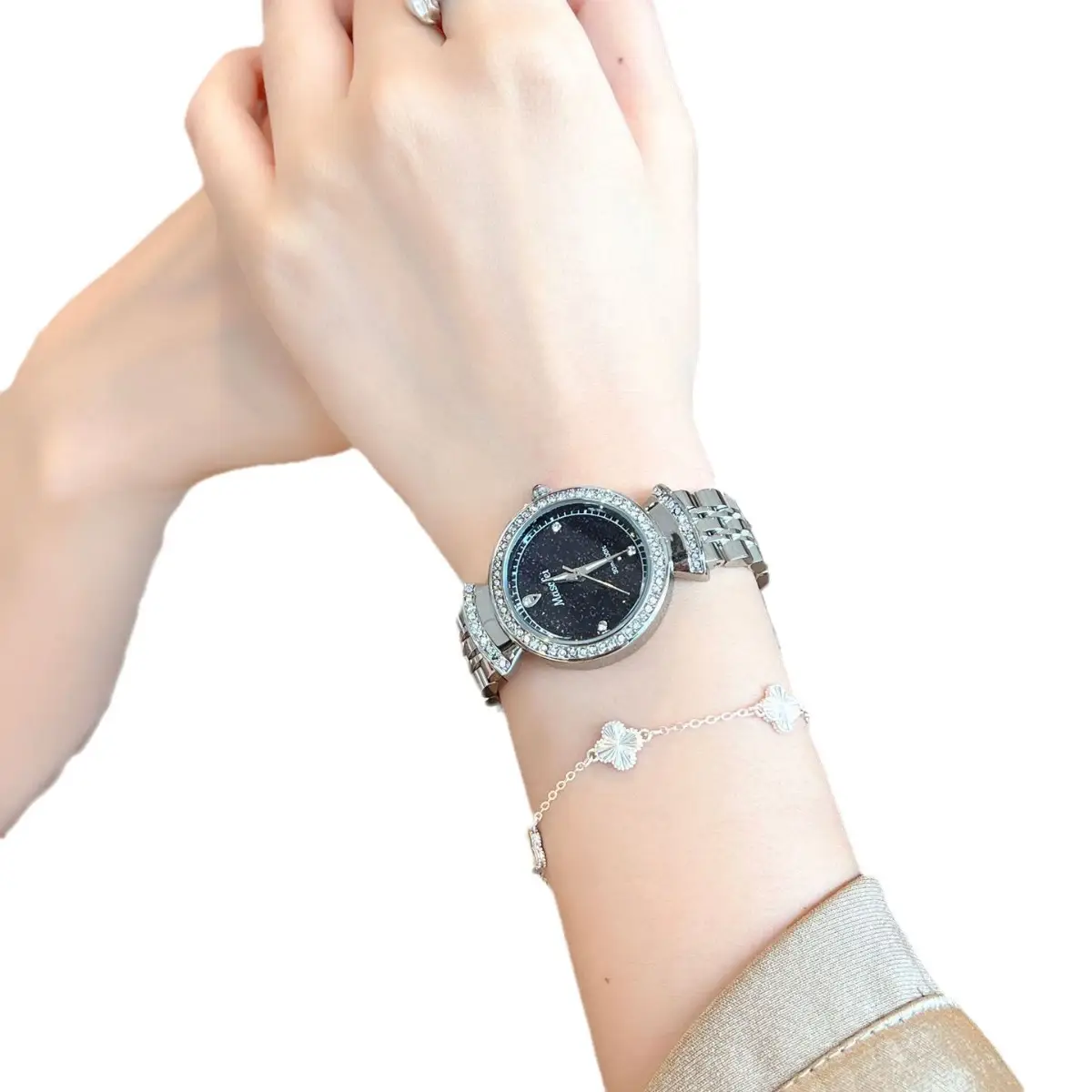 Women Ferris Wheel Watch with Diamond Bracelet - Image 8