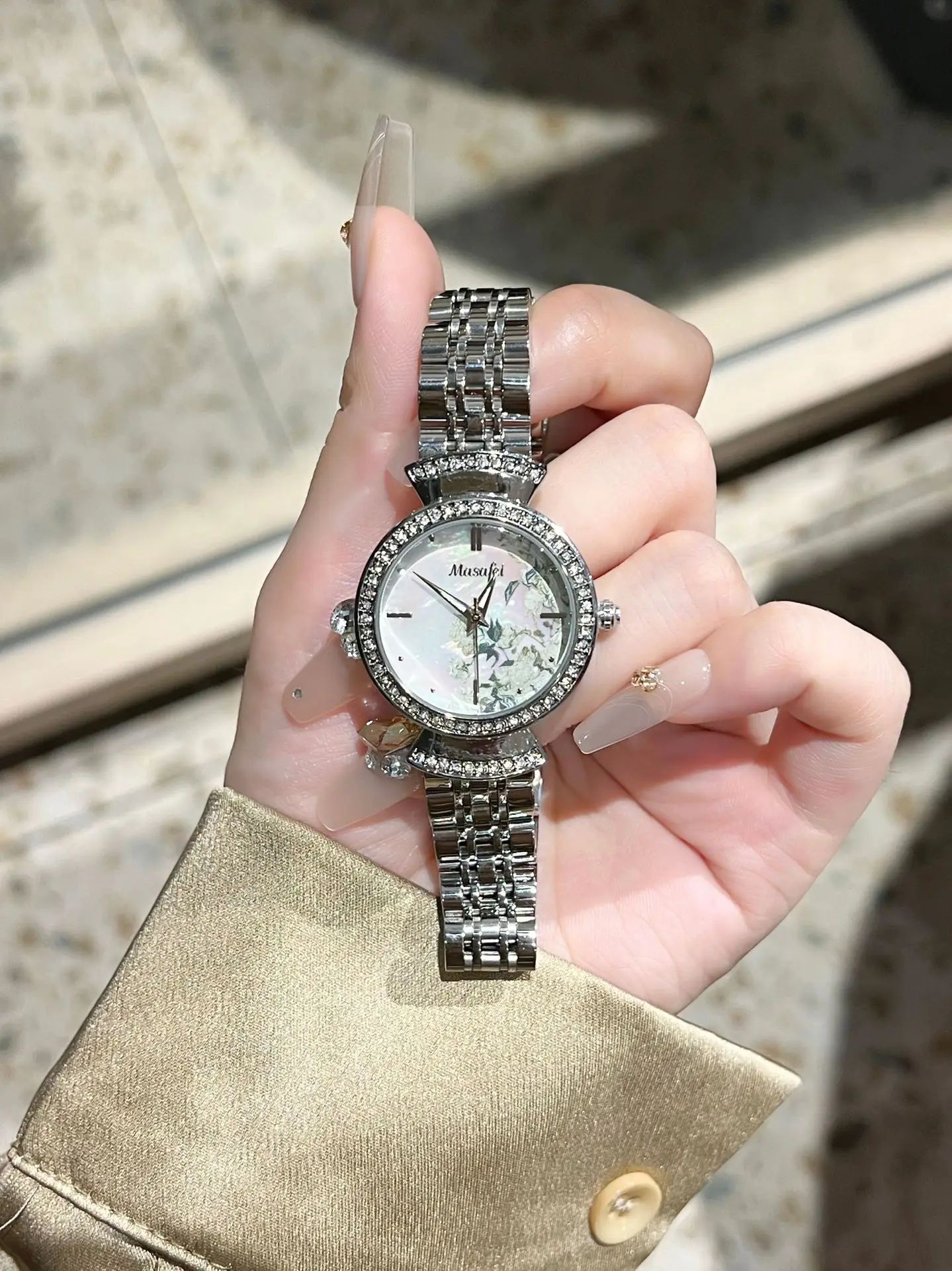 Women Ferris Wheel Watch with Diamond Bracelet — feature 1