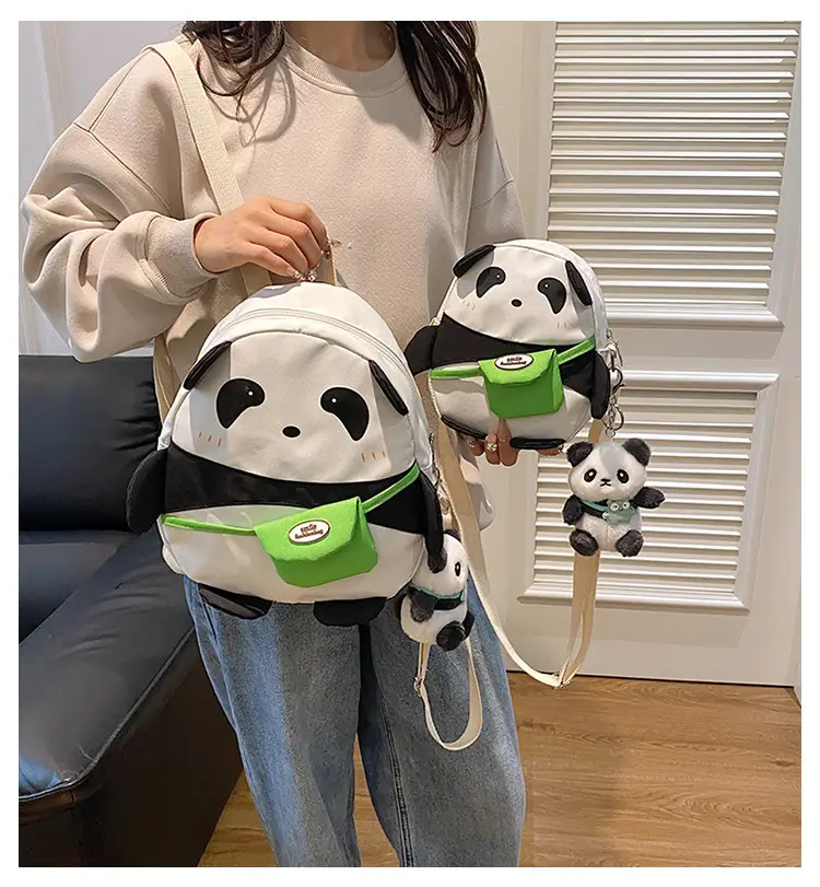 Cute Panda Backpack Set for Kids & Girls — feature 1