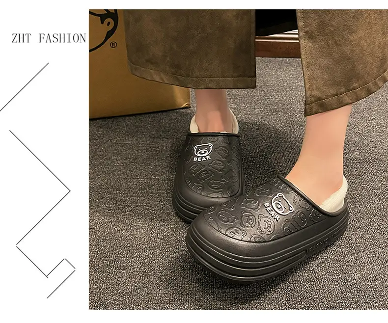Cartoon New Soft Sole Cotton Shoes Women's Winter fleece-lined Warm Non-slip Waterproof Shoes Thick Sole Outdoor Snow Boots Cotton Shoes for Men — feature 11