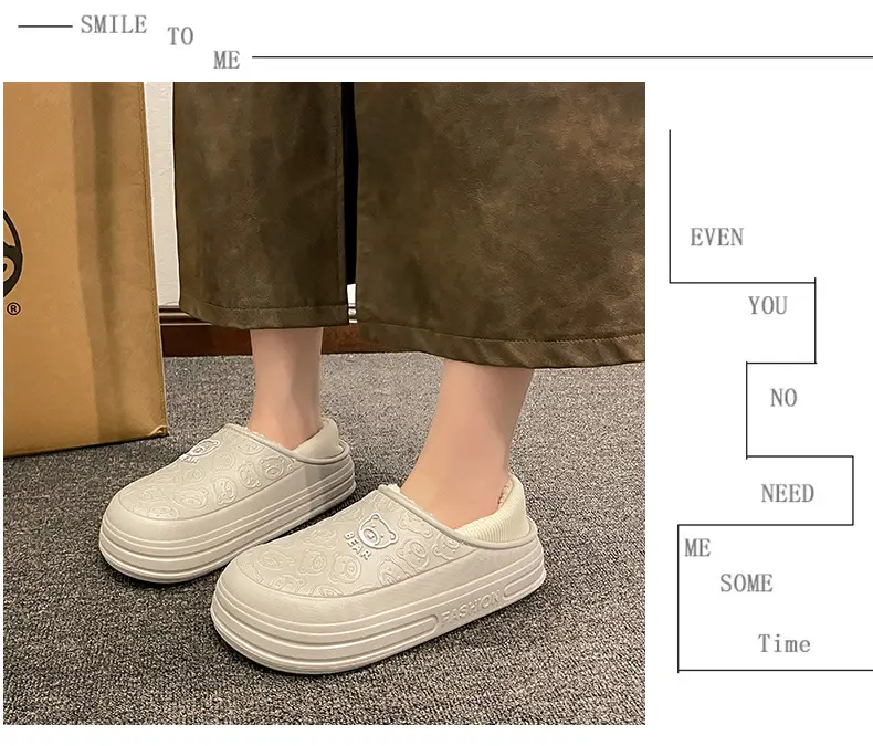 Cartoon New Soft Sole Cotton Shoes Women's Winter fleece-lined Warm Non-slip Waterproof Shoes Thick Sole Outdoor Snow Boots Cotton Shoes for Men — feature 17