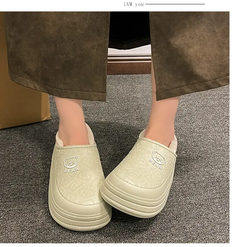 Cartoon New Soft Sole Cotton Shoes Women's Winter fleece-lined Warm Non-slip Waterproof Shoes Thick Sole Outdoor Snow Boots Cotton Shoes for Men — feature 21
