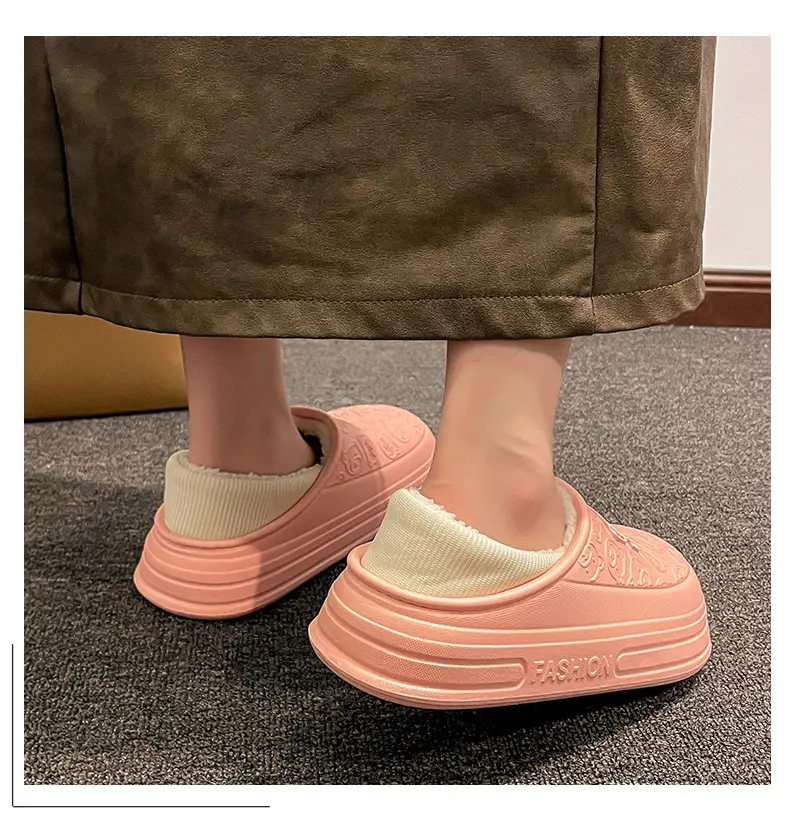 Cartoon New Soft Sole Cotton Shoes Women's Winter fleece-lined Warm Non-slip Waterproof Shoes Thick Sole Outdoor Snow Boots Cotton Shoes for Men — feature 24