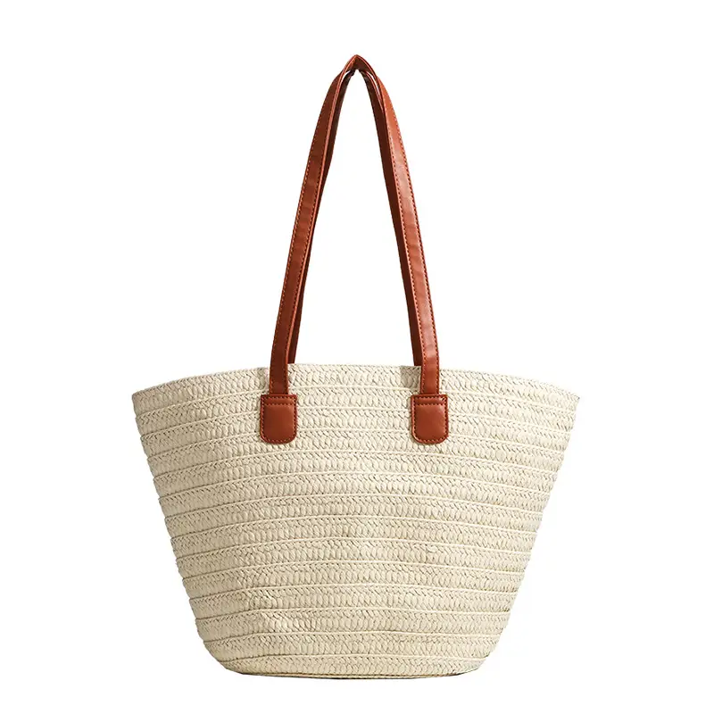2026 Straw Shoulder Bag for Women Large Capacity Beach Bag