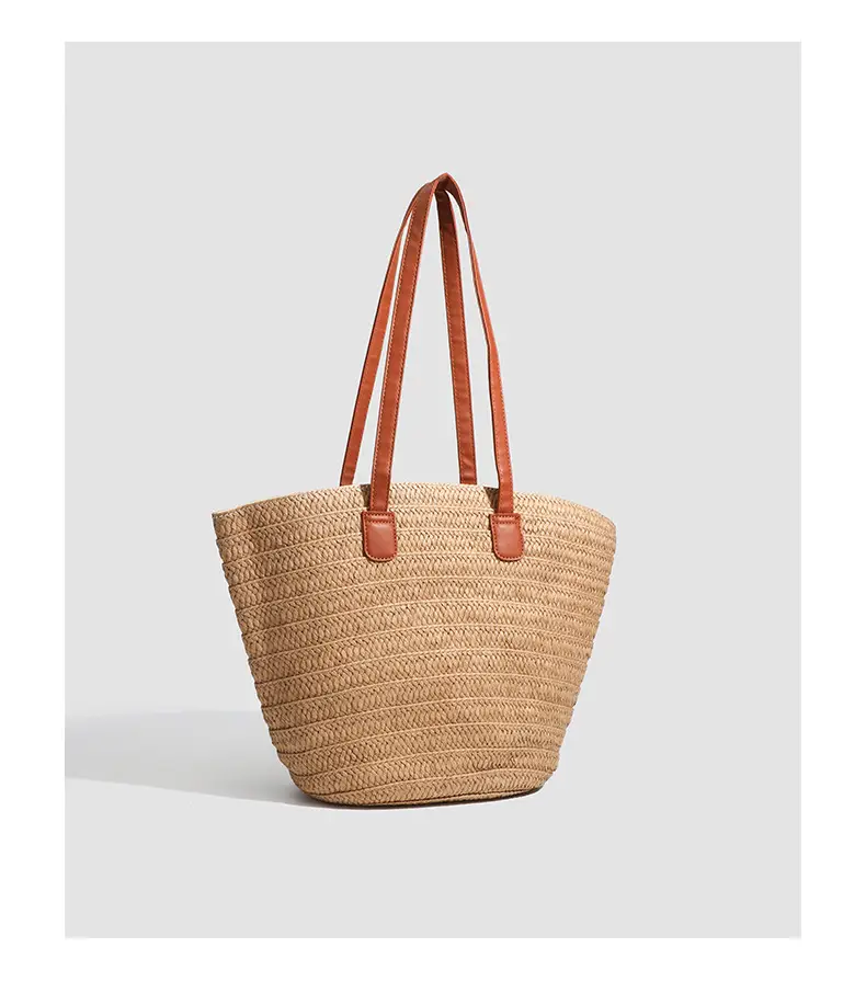 2026 Straw Shoulder Bag for Women Large Capacity Beach Bag — feature 23