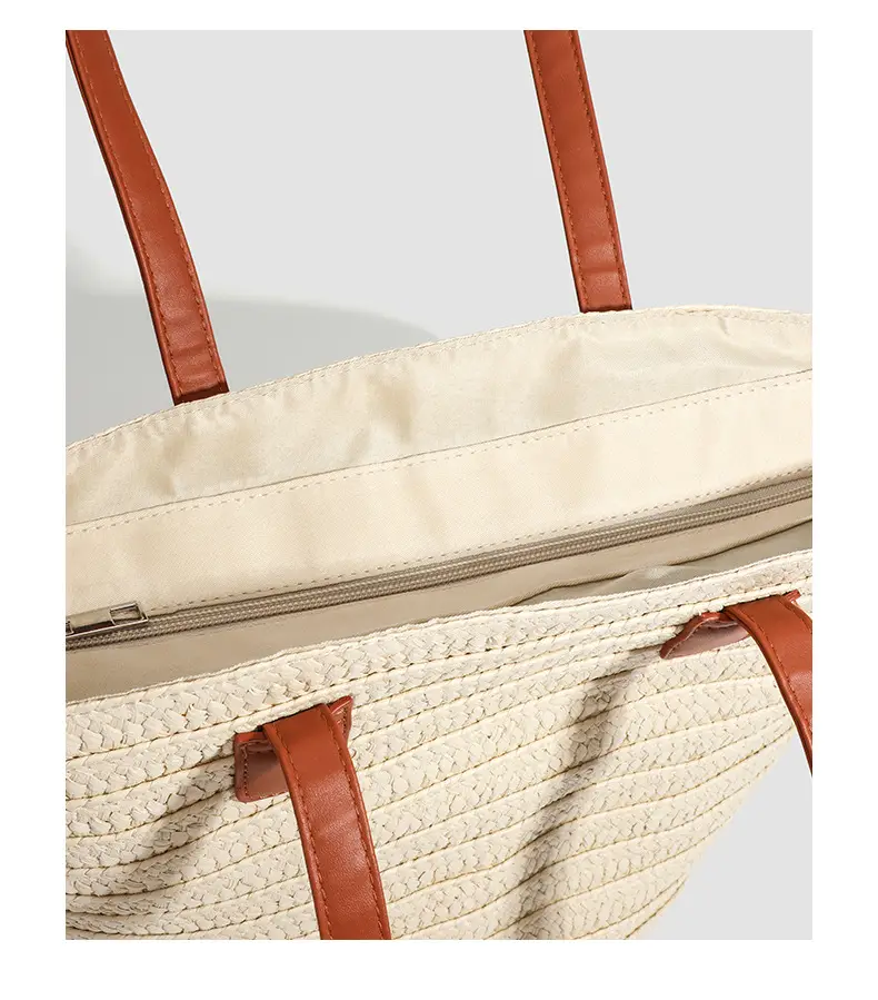 2026 Straw Shoulder Bag for Women Large Capacity Beach Bag — feature 25