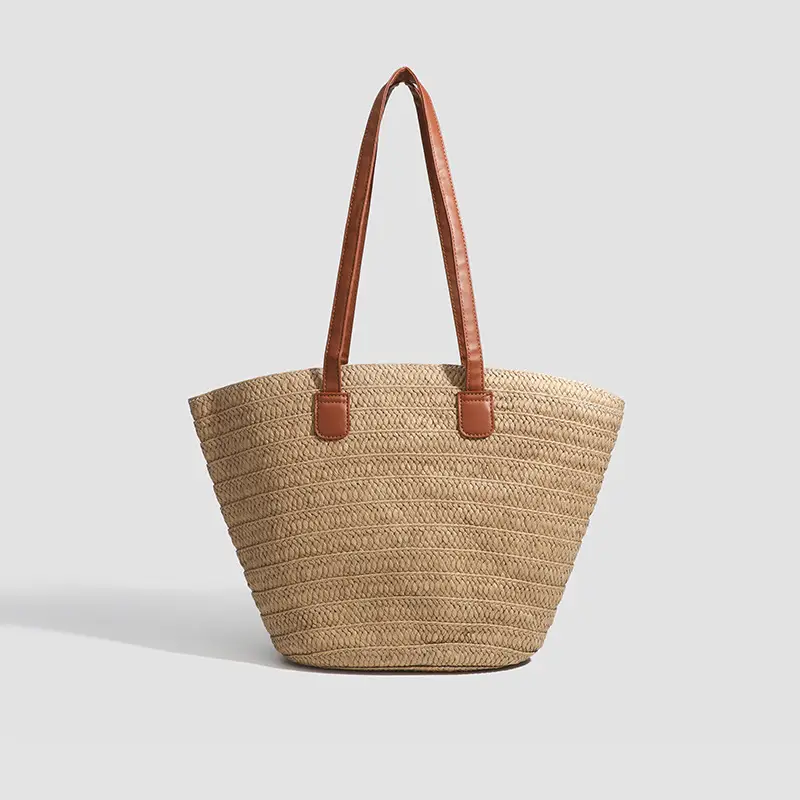 2026 Straw Shoulder Bag for Women Large Capacity Beach Bag