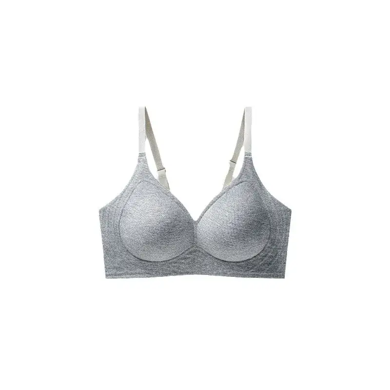 Women's Gray Push-Up Bra with Adjustable Straps - Image 11
