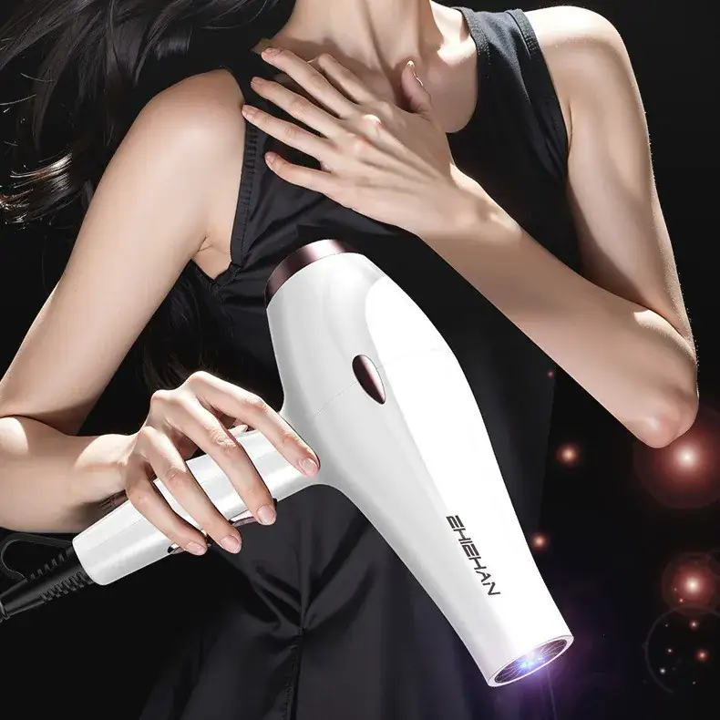 High Power Hair Dryer Black for Home Salon Use