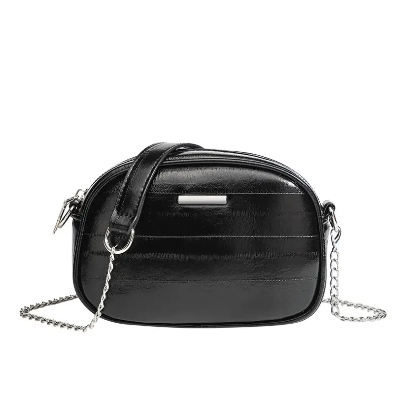 Silver Mini Chain Crossbody Bag for Women