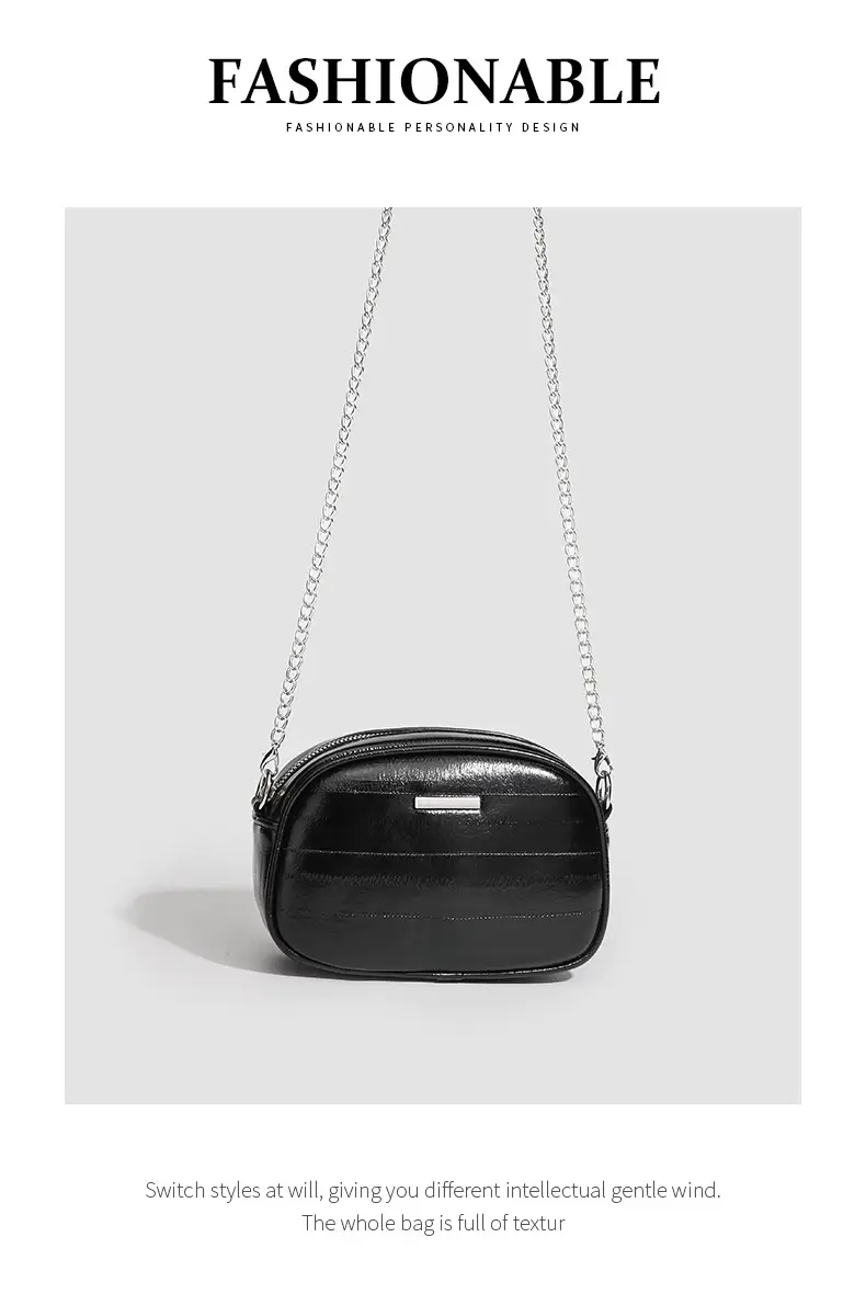 Silver Mini Chain Crossbody Bag for Women — feature 18