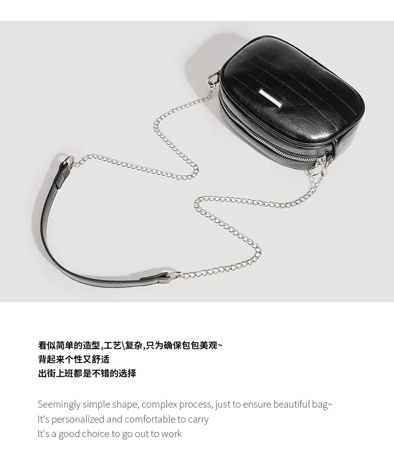 Silver Mini Chain Crossbody Bag for Women — feature 19