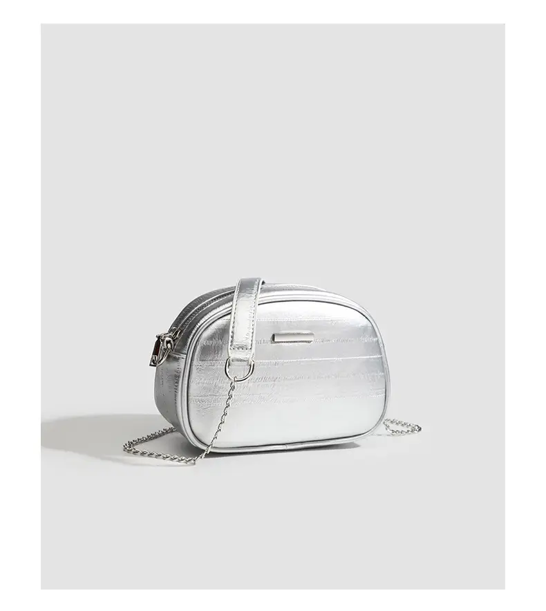 Silver Mini Chain Crossbody Bag for Women — feature 24