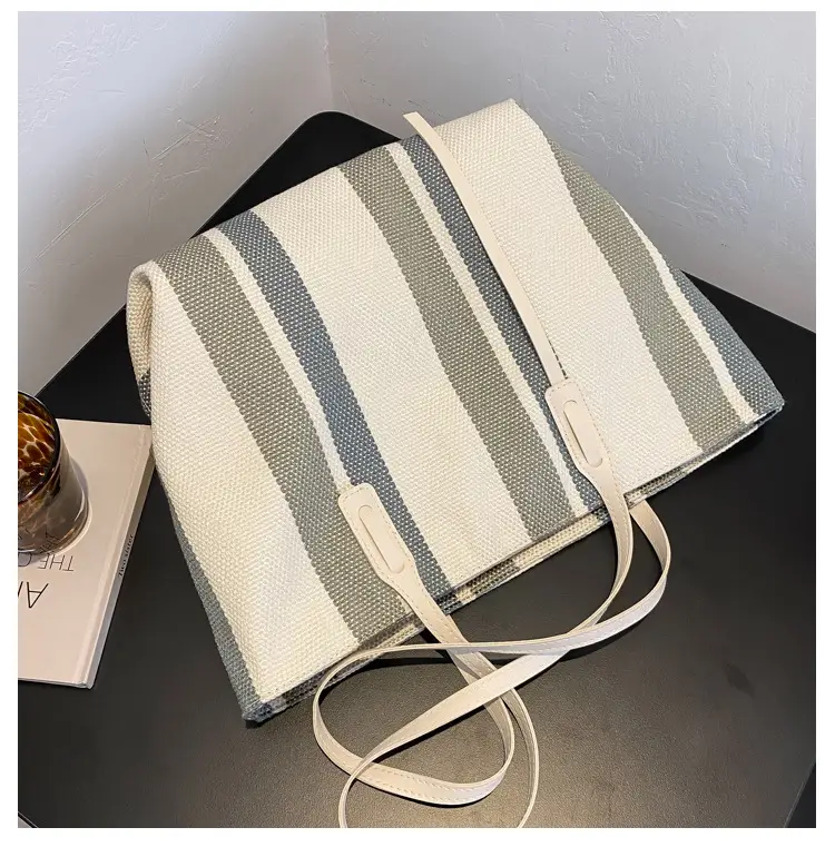 Korean Style Stripe Shoulder Bag for Women 2024 — feature 20