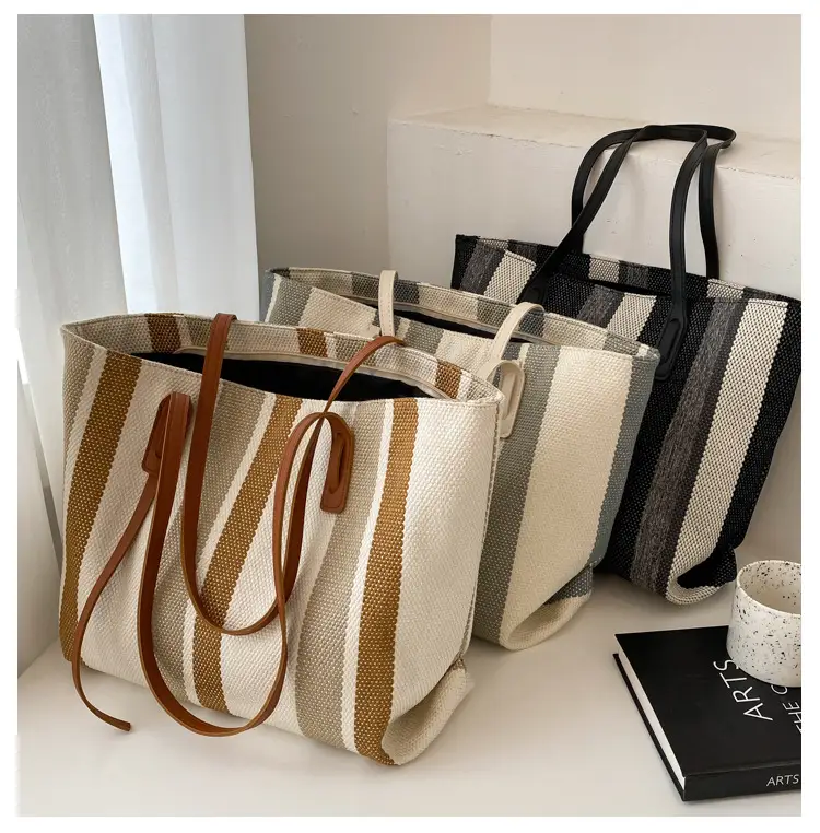 Korean Style Stripe Shoulder Bag for Women 2024 — feature 22