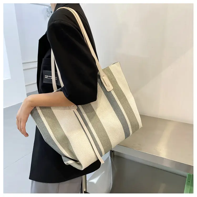 Korean Style Stripe Shoulder Bag for Women 2024 — feature 27