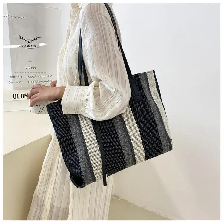 Korean Style Stripe Shoulder Bag for Women 2024 — feature 44