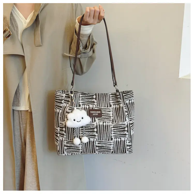 Korean Style Textured Shoulder Bag for Women — feature 12