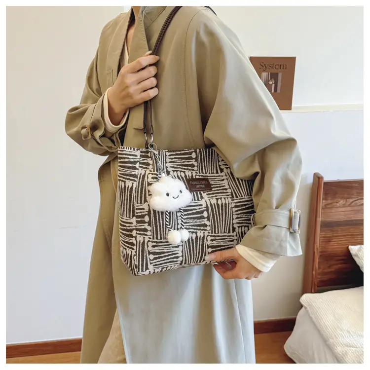 Korean Style Textured Shoulder Bag for Women — feature 13