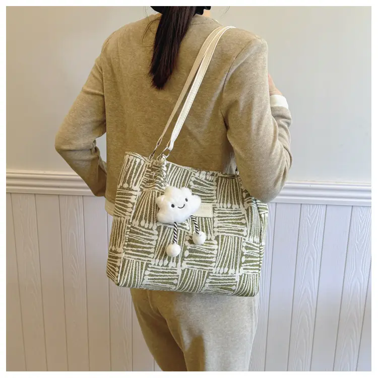 Korean Style Textured Shoulder Bag for Women — feature 25