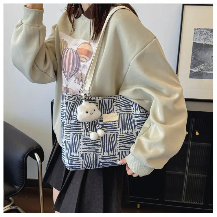 Korean Style Textured Shoulder Bag for Women — feature 31