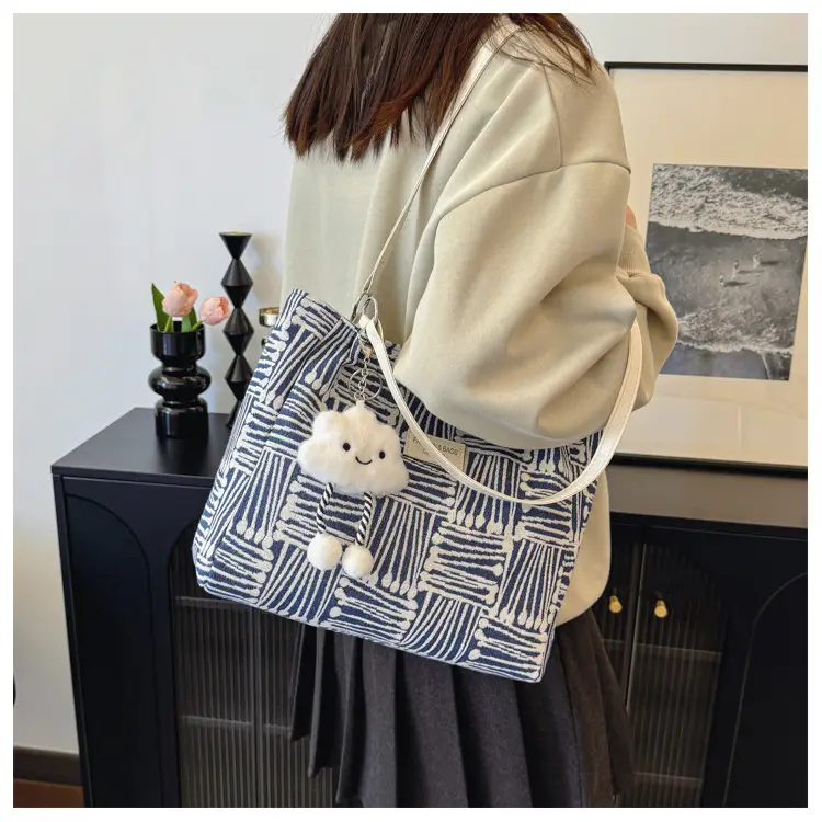 Korean Style Textured Shoulder Bag for Women — feature 33