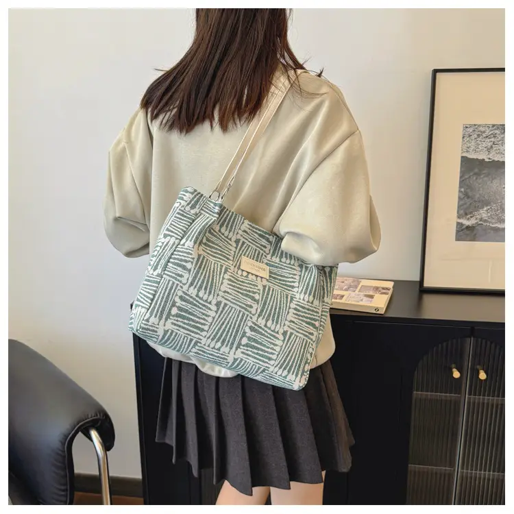 Korean Style Textured Shoulder Bag for Women — feature 36