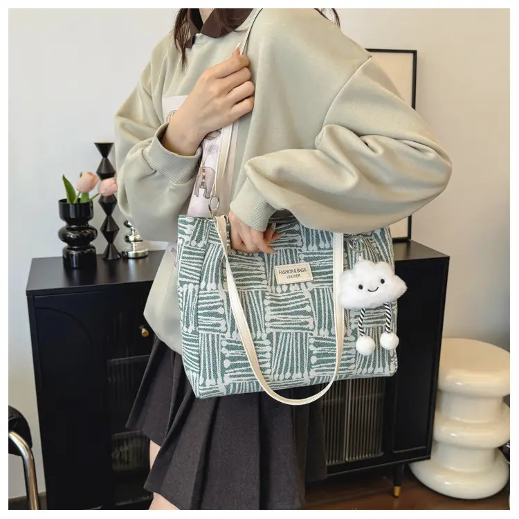 Korean Style Textured Shoulder Bag for Women — feature 37