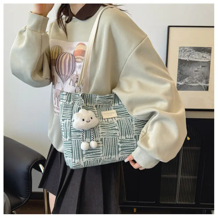 Korean Style Textured Shoulder Bag for Women — feature 39