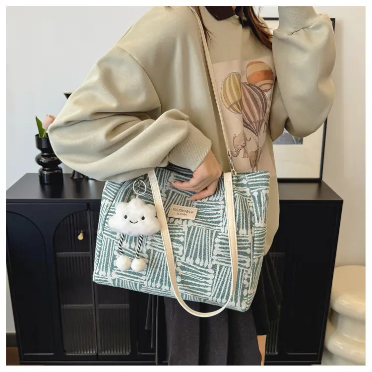 Korean Style Textured Shoulder Bag for Women — feature 40