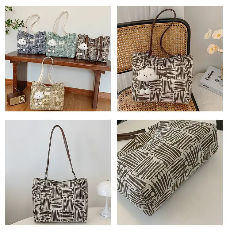 Korean Style Textured Shoulder Bag for Women — feature 8
