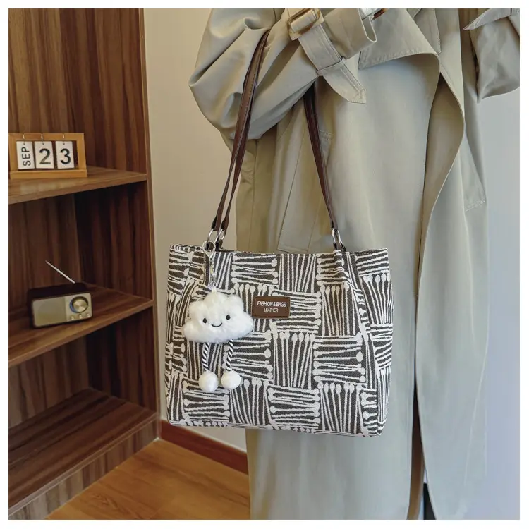Korean Style Textured Shoulder Bag for Women — feature 9