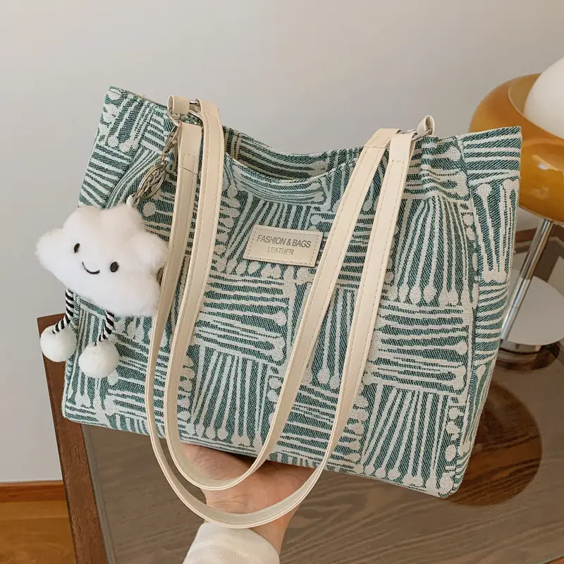 Korean Style Textured Shoulder Bag for Women - Image 5