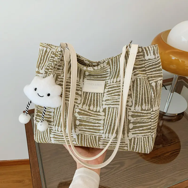 Korean Style Textured Shoulder Bag for Women - Image 7