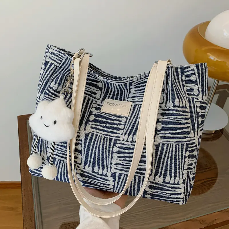 Korean Style Textured Shoulder Bag for Women - Image 8