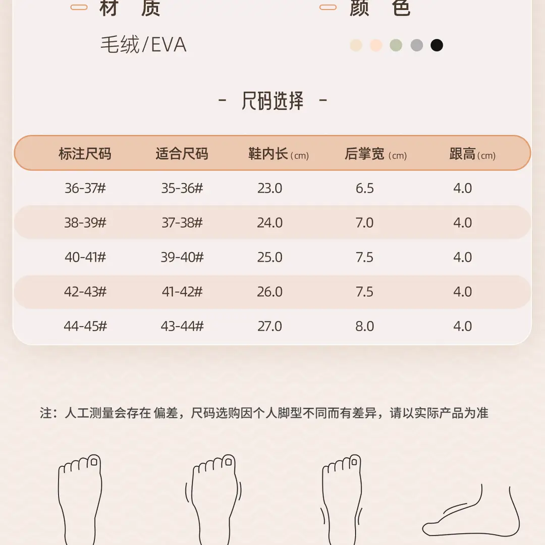 Waterproof Cotton Slippers for Women, Autumn and Winter Indoor Home Wear, 2026 New Style, Postpartum Fleece-Lined Closed-Back Cotton Shoes, Women's Winter Fleece-Lined — feature 18