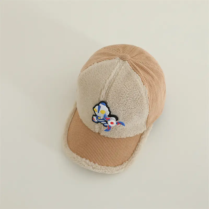 Boys Wool Cartoon Cap Winter Warm Outdoor — feature 12