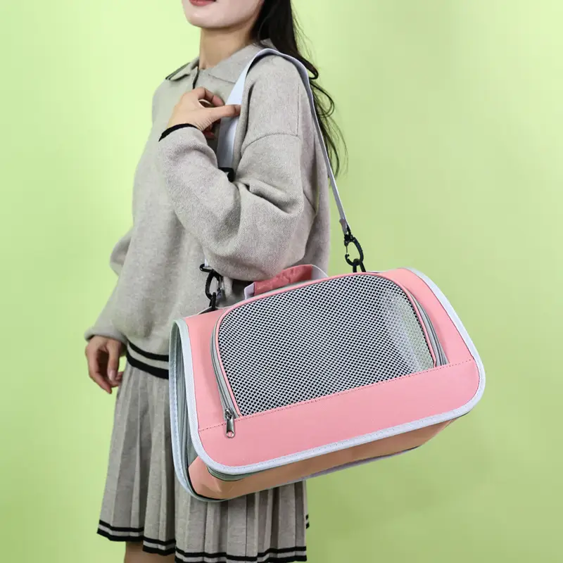 Pet Bag Portable Foldable 3-sided Breathable - Image 6