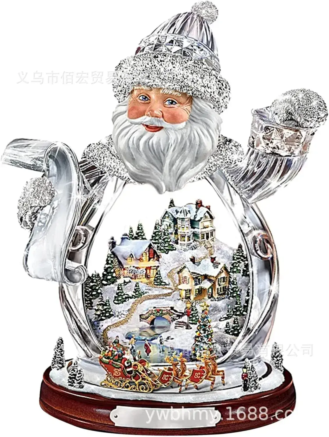 Santa Claus Acrylic Christmas Tree Pendant Decor