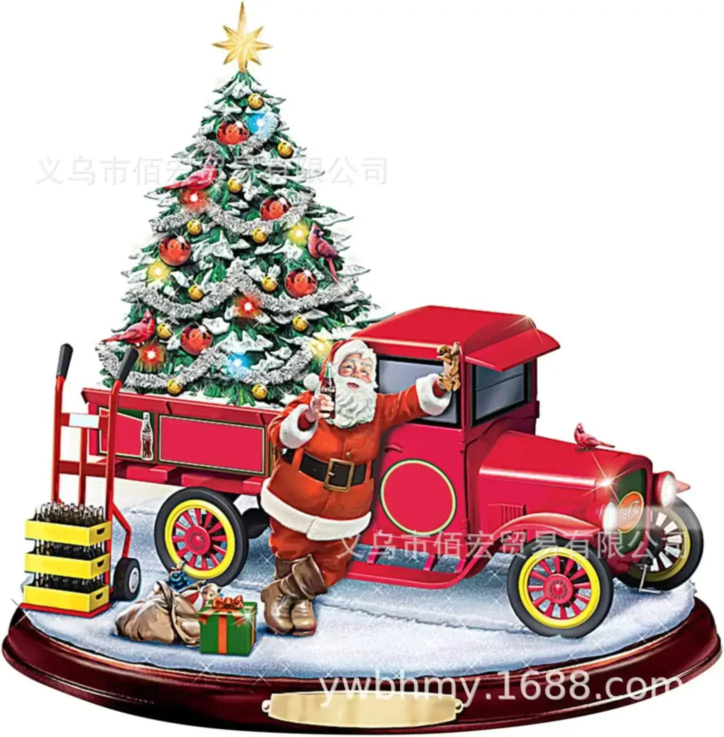 Santa Claus Acrylic Christmas Tree Pendant Decor