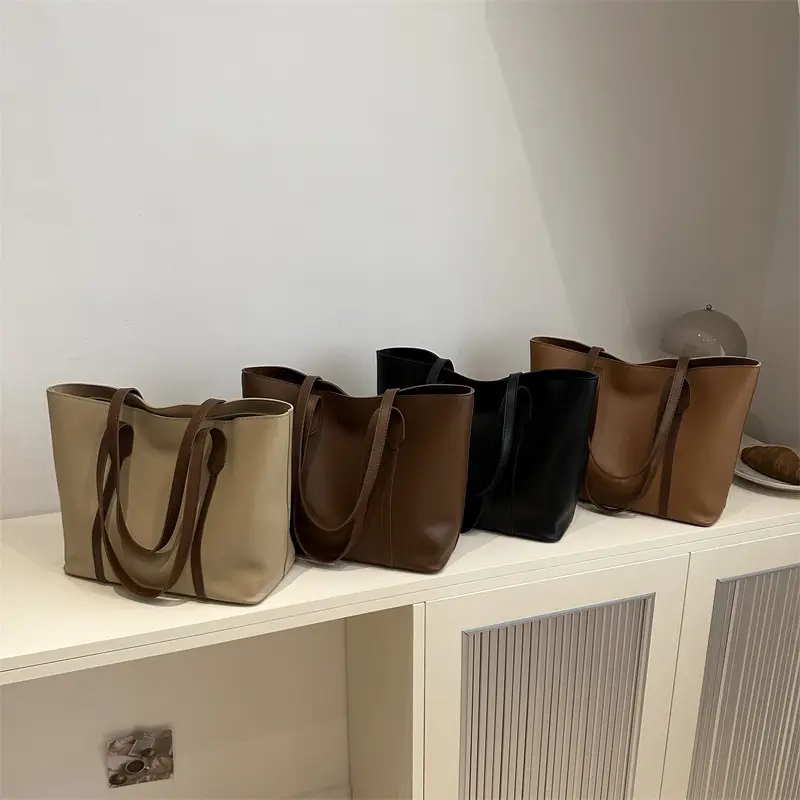Black Korean Style Large Tote Bag 2024 - Image 8