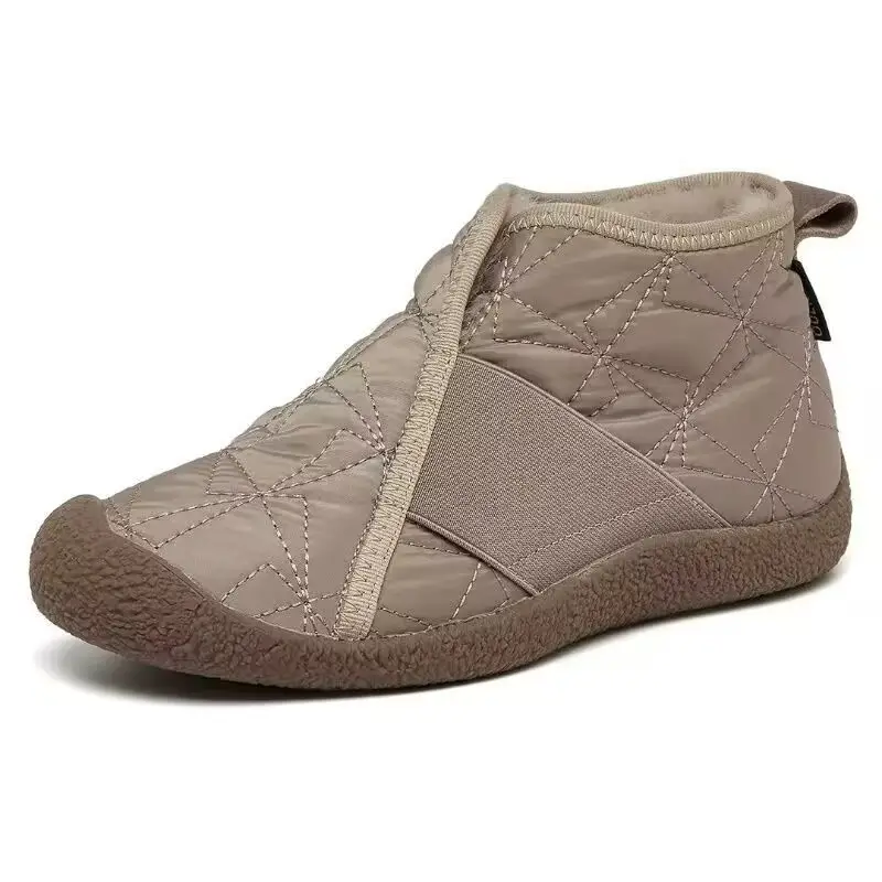 Winter New Fashion Women's Cotton Shoes Waterproof Non-Slip Plus Size Casual Cotton Boots Fleece-Lined Thickeneded Warm Snow Boots — feature 2