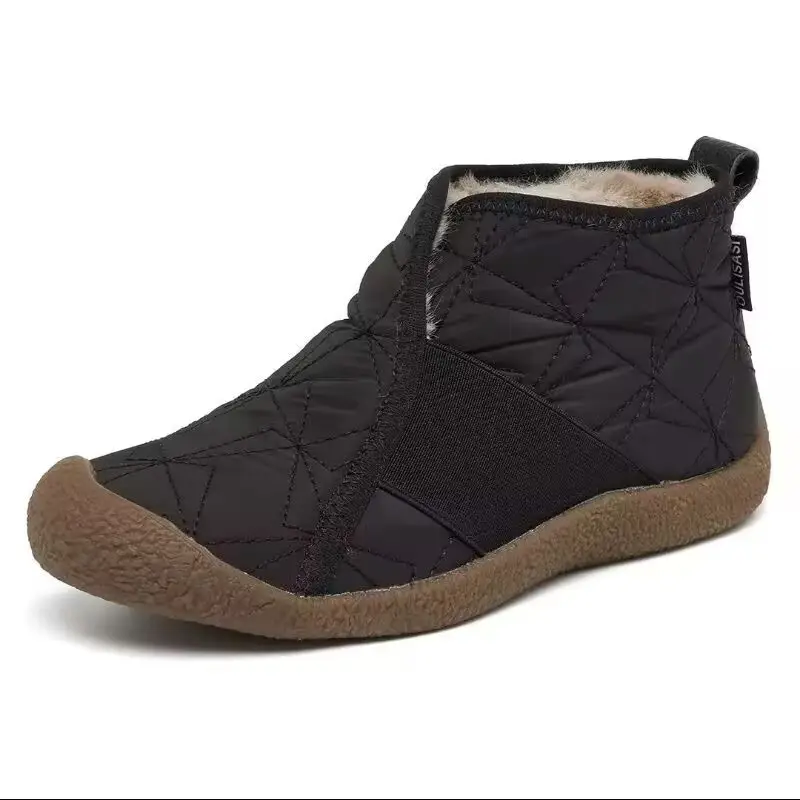 Winter New Fashion Women's Cotton Shoes Waterproof Non-Slip Plus Size Casual Cotton Boots Fleece-Lined Thickeneded Warm Snow Boots — feature 7