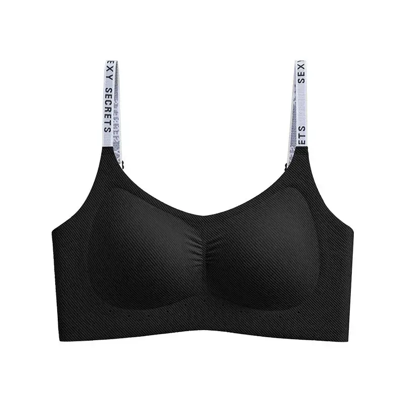 Black Seamless Push Up Bra for Women - Image 4