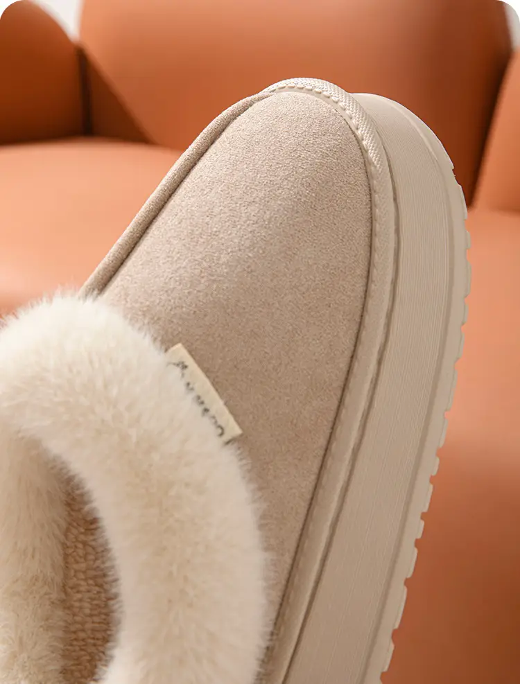 Rascal Rabbit Cotton Slippers for Women, Winter Indoor Home Thick-Soled Non-Slip Outdoor Wear, Closed Heel, Warm and Plush Men's Cotton Slippers — feature 9
